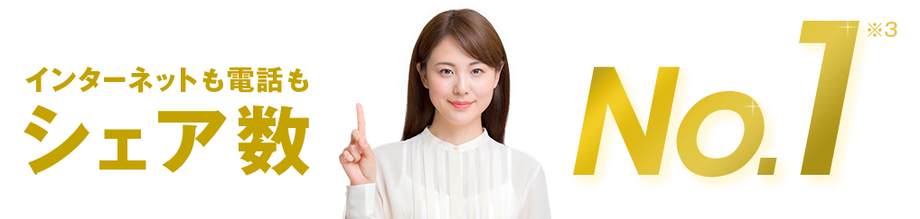 インターネットも電話もシェアNo.1